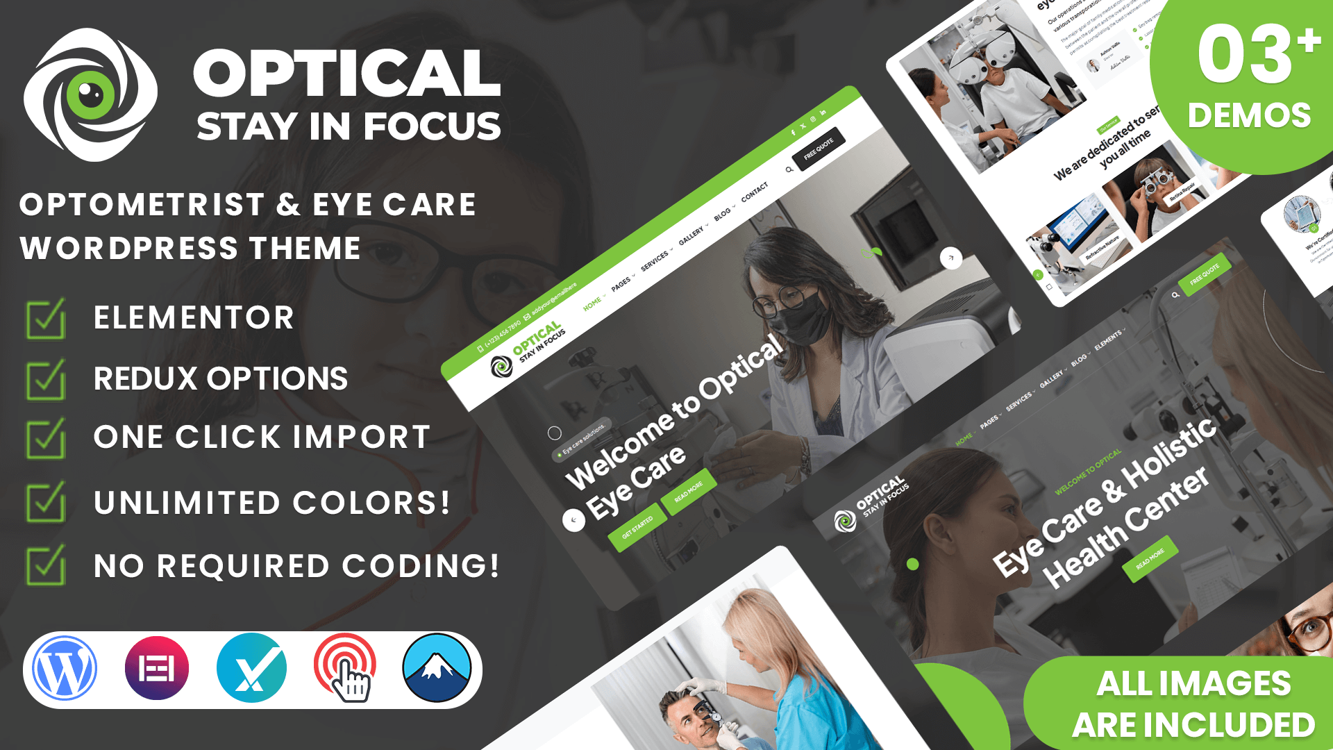 Optical - Optometrist & Eye Care WordPress Theme